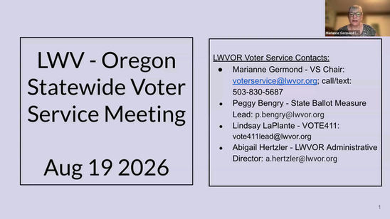 Statewide Voter Service Meeting 8/19/26